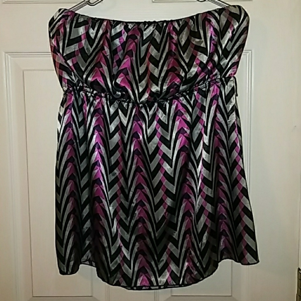 Torrid strapless satin top